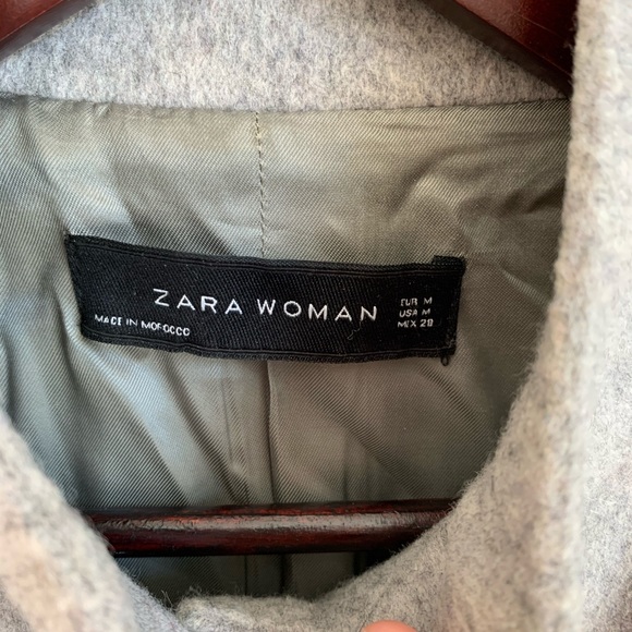 Zara- Wool Peacoat EUC - Picture 2 of 4